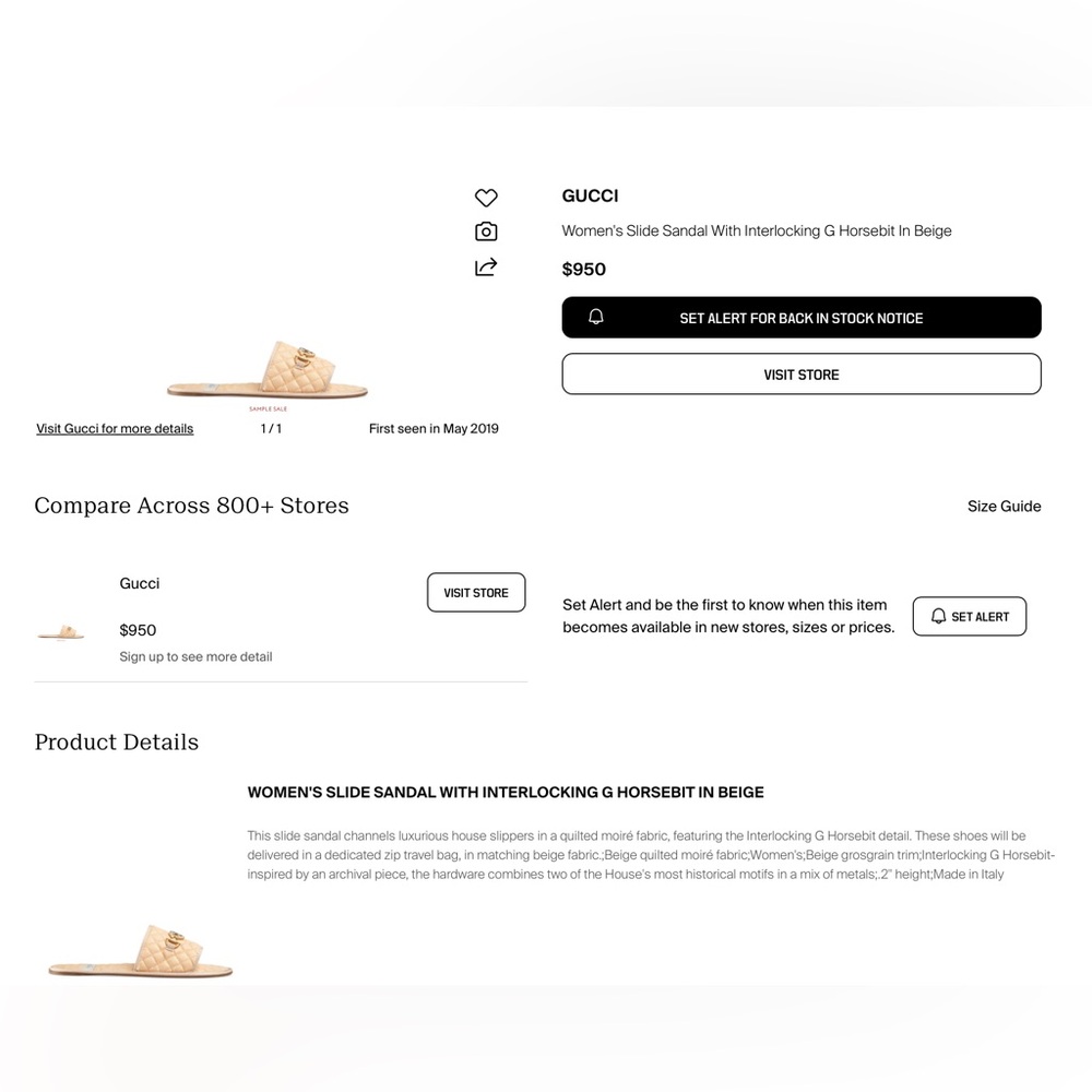 Gucci luxurious house slippers - Picture 10 of 10